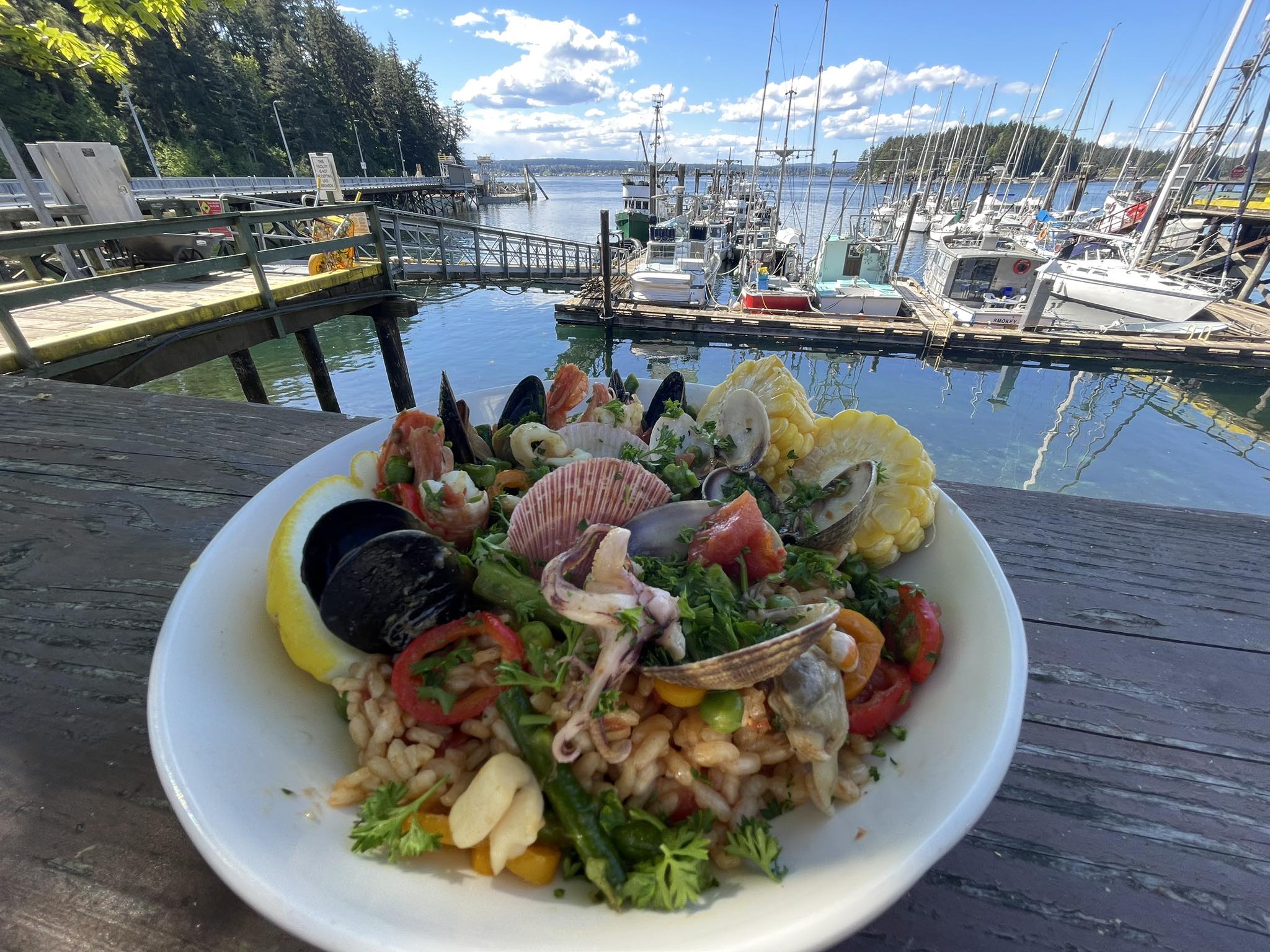 Fresh seafood platter at Coveside Seafood Eatery